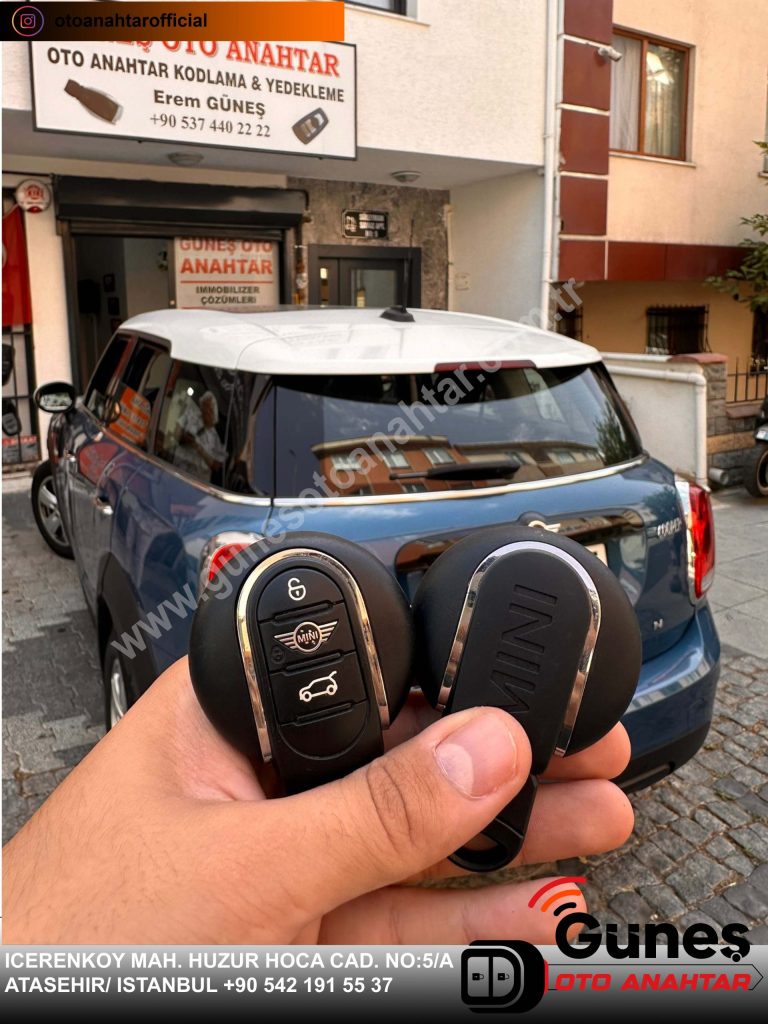 mini cooper oto anahtar yapımı